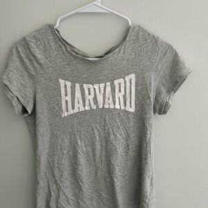 Grey Harvard tee